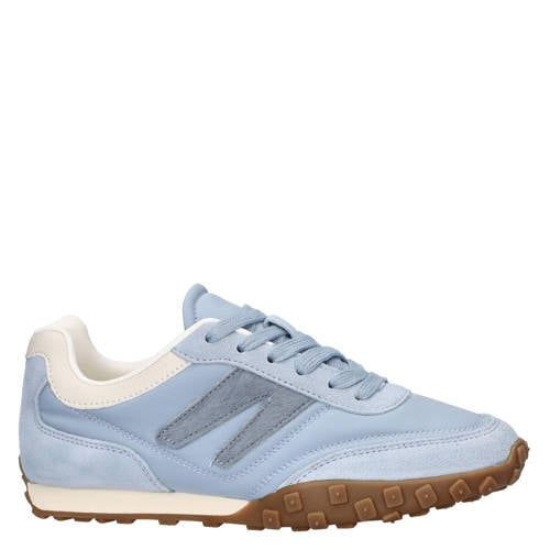 Nelson suède sneakers lichtblauw
