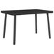 VidaXL Tuin salontafel rechthoekig 80x40x37 cm poly rattan zwart
