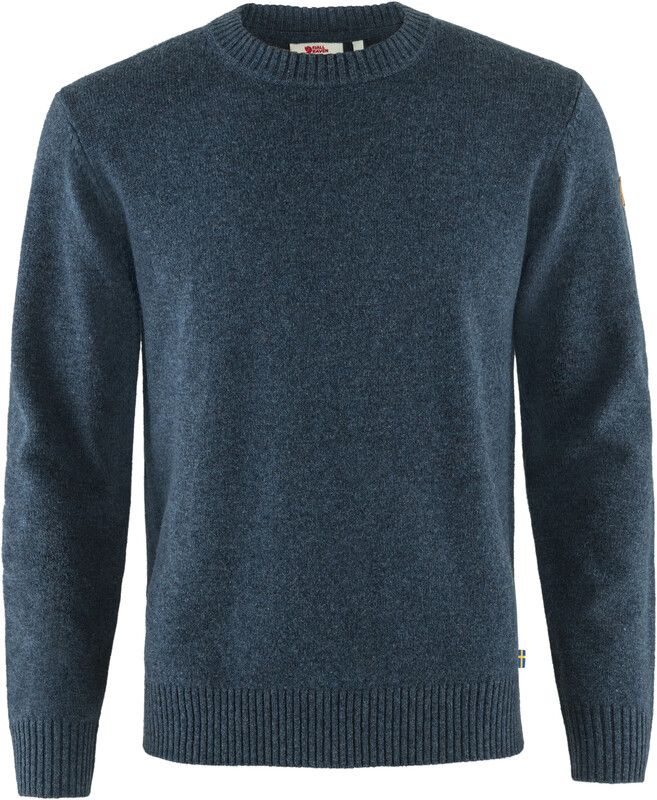 Fjällräven Övik Trui met ronde hals Heren navy - 7323450642389