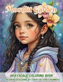 Moonlit Garden: A Dreamlike Fantasy Coloring Journey Beneath the Moon