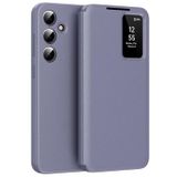 Samsung Étui à rabat Smart Clear View avec fente pour carte - Gris Violet