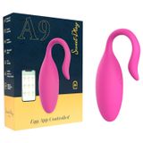 Erospace Sweet Play - œuf vibrant portable, contrôlable par application (rose)