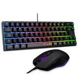 The G-Lab Combo Hydrogen QWERTY ES gaming-toetsenbord en muis, zwart