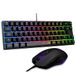The G-Lab Combo Hydrogen QWERTY ES gaming-toetsenbord en muis, zwart