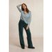 River Woods Jersey Fantasy V-neck Blouse Vert/beige Taille : XS | Manches longues Outlet | Femme | Vert