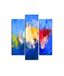 Homemania Muurfoto, wolken, 3-delig, abstract, van MDF, meerkleurig, 57 x 0,3 x 60 cm