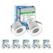 SIGMALED LIGHTING - Mini LED inbouwspot - 3W - dimbaar - Natuurlijk wit licht 4000K - 300 lumen - Energieklasse A++ - RONDE kleine led downlight - directe aansluiting 220V / 230V AC - 10 stuks (5 doos à 2 stuks)
