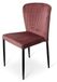 Generiek Brooklyn Stapelstoel metalen frame zitting velours Roze