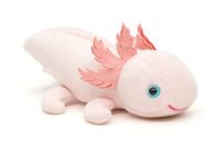 Uni-Toys Axolotl met magneet, 15 cm (lengte), pluche waterdier, pluche dier, knuffeldier