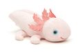 Uni-Toys Axolotl met magneet, 15 cm (lengte), pluche waterdier, pluche dier, knuffeldier