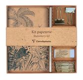 Clairefontaine 116046C - Schrijfwarenset met Notitieboekje, Potlood, Paperclips en Gum - Le Cerisier Blanc Collectie