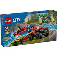 LEGO City 4x4 Brandweerauto met reddingsboot - 60412 - Bouwset - 301 Onderdelen