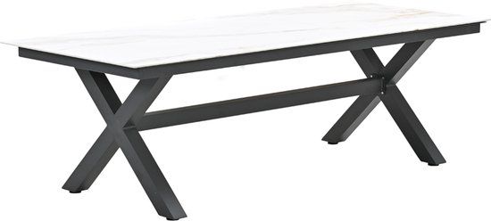 Garden Impressions Marbella Tuintafel Venice White - 240x100 cm