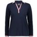 CMP Polo femme manches longues noirbleu
