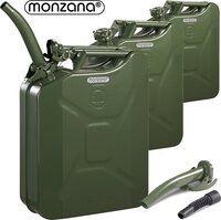 Monzana Jerrycan Benzine - 3 x 20 Liter - Olijfgroen