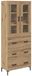 vidaXL Highboard Artisan Eiken 69,5 x 34 x 180 cm Bewerkt hout