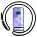 Tumundosmartphone Transparante beschermhoes voor TCL 408 met zwart koord