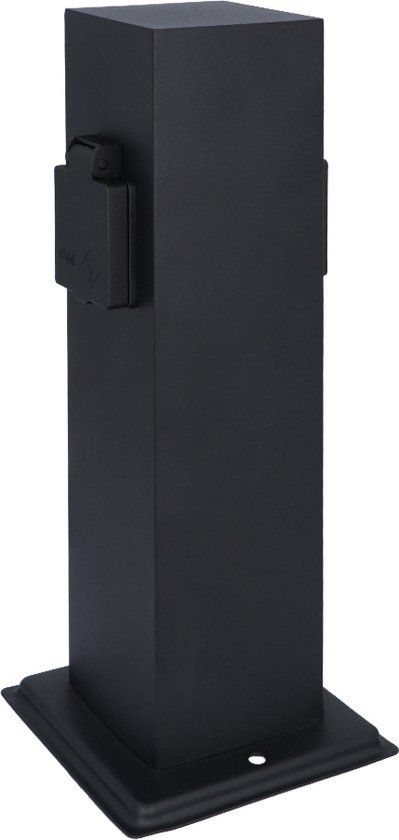 HOFTRONIC Delta S Buitenstopcontact paal Zwart