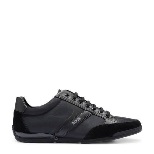 BOSS Saturn Leather Sneakers - Black