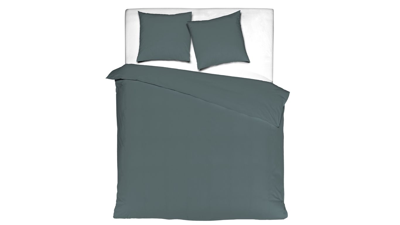 Sleepworld Dekbedovertrek Nomade Washed Cotton Uni - Botanical Green