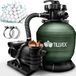tillvex Système de filtration de sable 10 m³/h + 800g boules filtrantes