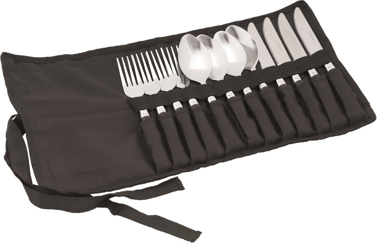 Easy Camp Family Cutlery - grijszwart