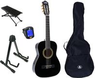 LaPaz Klassieke gitaar 3/4 - Met nylon snaren - LaPaz 002 - Zwart