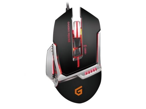 Conceptronic DJEBBEL 8 - Muis - Zwart, Zilver