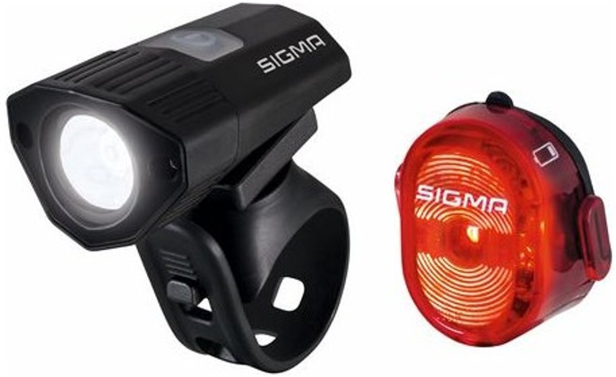 Sigma Buster 100 HL - Verlichtingsset - LED 120 Lumen - Li-ion accu - USB oplaadfunctie