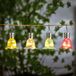 Garden Of Eden Fleur Solaire Suspendue – 3 LED Blanc Chaud – Alimenté par énergie solaire – 17,5 X 9,5 cm – S'allume automatiquement au crépuscule – Pour jardin, balcon et éclairage extérieur [11737]