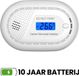 aroha Safety Pro Détecteur de monoxyde de carbone - Détecteur CO avec batterie de 10 ans - Mesureur CO avec alarme