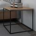 Temahome Bijzettafel Gleam 50x50 - eik/staal - Bruin; Zwart