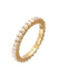 Elli Ring Dames Band Memoire Glazen Kralen 925 Sterling Zilver Ring