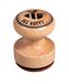 Rayher Houten stempel "Bee Happy" rond Ø 3 cm