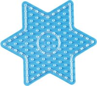 Hama Maxi Strijkkralengrondplaat - Ster - Transparant