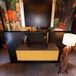 Mondiaz ERIN 100cm badmeubelset Ocher met 1 lade + Wastafel RIDGE midden 1 kraangat Urban ERIN11160