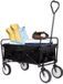 Bolt Edge Bolderkar - Zwart - Strandwagen - Opvouwbaar tuinwagen - Met duwstang - 115 kg