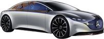 Maisto Mercedes EQS, grijs 1:27 Auto