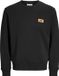 JACK&JONES JJRUSH SWEAT CREW NECK Heren Zwart XL