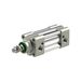 Riegler 10.DMD.100025 Standaard cilinder »SE« ISO 15552, dubbele werking. magneet, zuiger Ø 100, hub 25, aansluiting G 1/2, werkdr. 1-10 bar, temp. -20 °C tot 70 °C