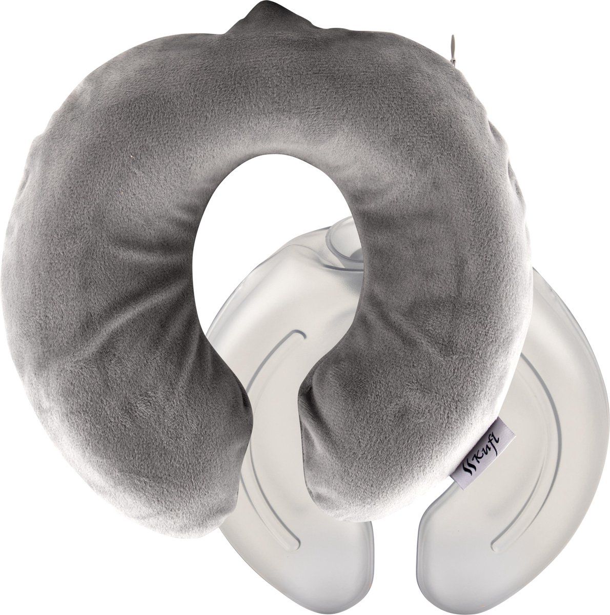 Kufl Nekkruik van PVC grijs - kruik met fleece hoes