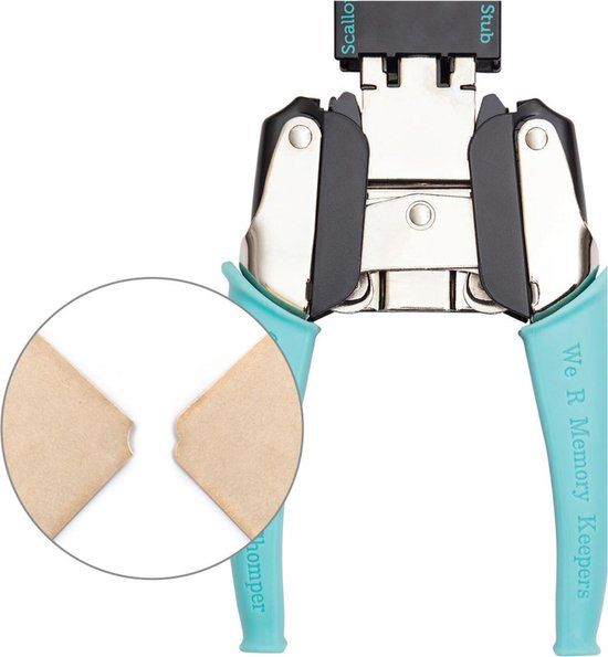 We R Memory Keepers Corner Chomper - Scallop & Stub - Mint