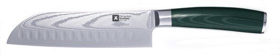 Richardson Sheffield Midori Santoku Mes 17,5 cm - Zwart/Groen