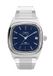 Timex Men's E-Line Expansion Band Mechanisch Automatisch Horloge Zilverkleurig En Blauw Kast Gemaakt Van 100% Roestvrij Staal En Een Armband Van 100% Roestvrij Staal 34 TW2Y07400AJ