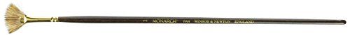 Winsor & Newton Monarch 5506001 professioneel synthetisch haar penseel voor olieverf of acrylverf - Waaier - Nr. 1