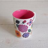 Nathalie Lété NL978BG beker "Flower", roze