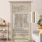 Store brun, 90 x 200 cm, pour la protection contre les insectes et comme séparation de pièce