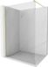 Mexen Kioto paroi de douche Walk-in 75 x 200 cm, transparent 8 mm, or brossé