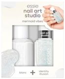 essie nail art studio set mermaid vibes nagellak nr. 1 blanc, special effects nagellak nr. 7 identity illusion)