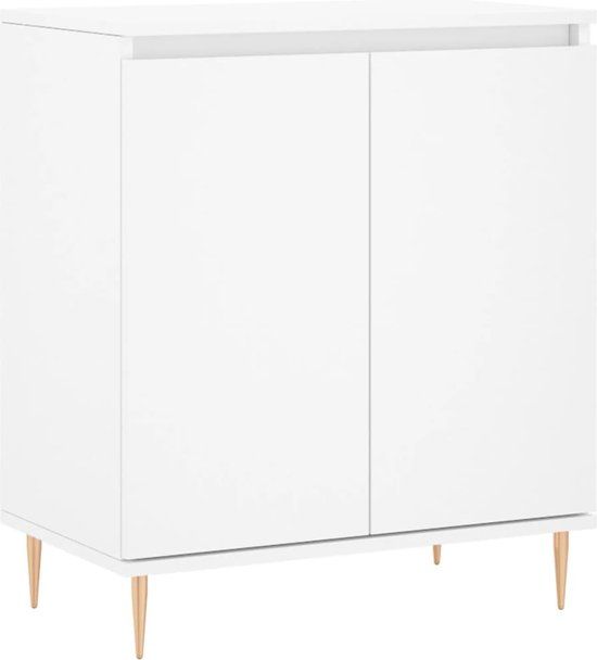 vidaXL Dressoir 60x35x70 cm bewerkt hout wit